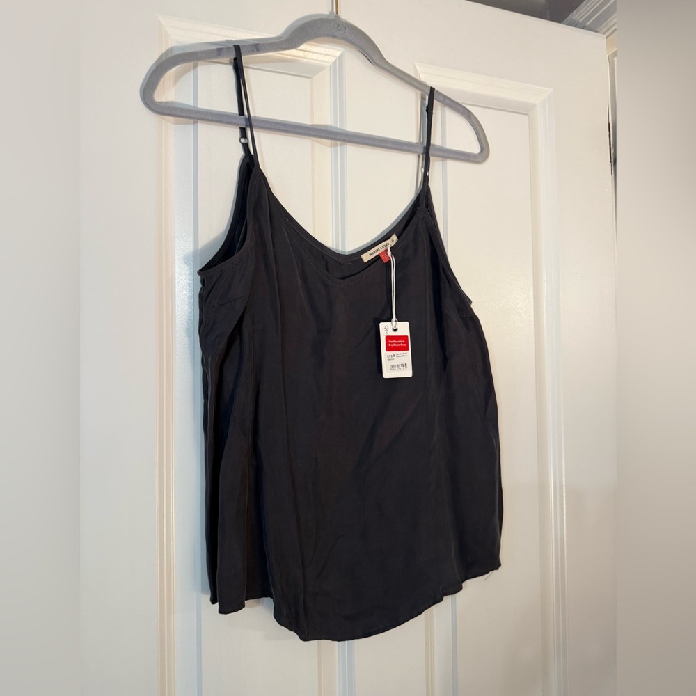 Marine Layer black silk cami